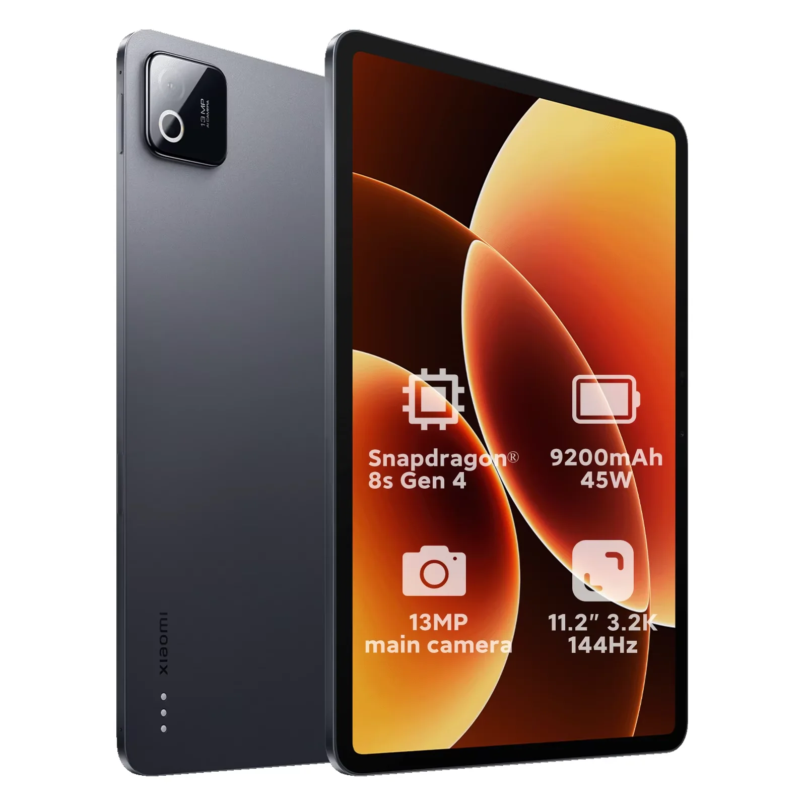 Globale Version Xiaomi Pad 8 Snapdragon 8s Gen 4 11,2 Zoll 3,2K 144Hz Display 9200mAh (typisch) 45W Akku 13MP Hauptkamera Xiaomi Tablet