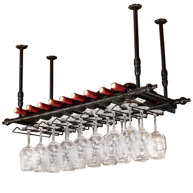 Wine glass holder hanging upside down Bar bar counter Light luxury creative ornament Wine glass hanger Italian household goblet