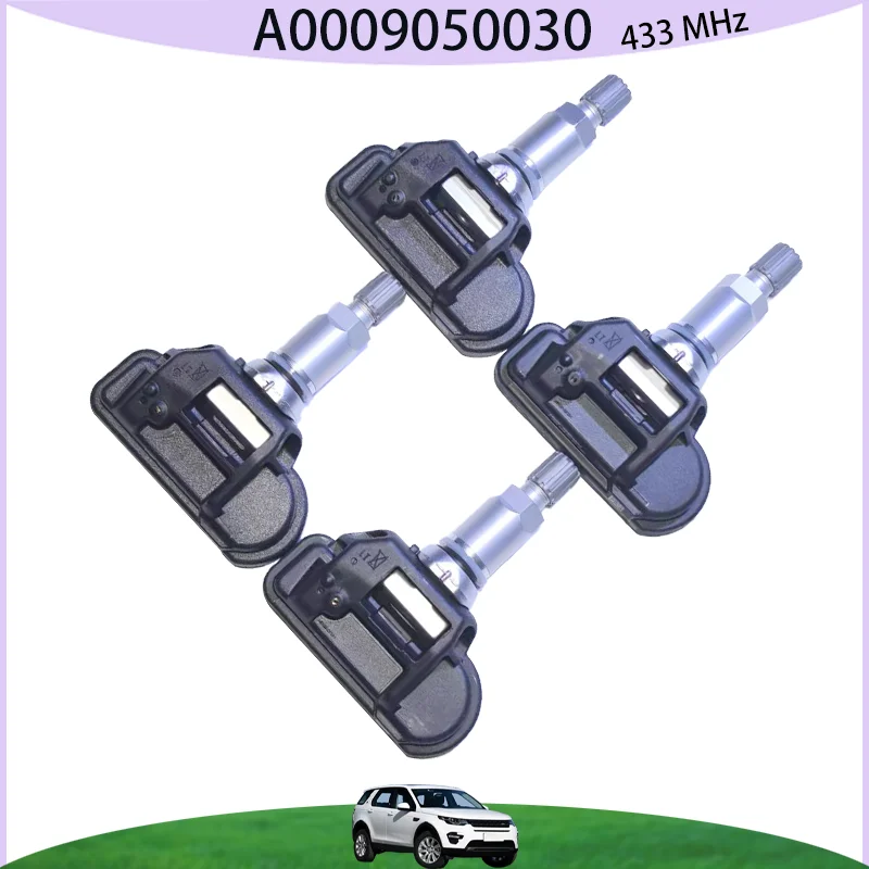 1/4 Uds 433MHZ Sensor de presión de neumáticos para mercedes-benz A.B.C.S-Class CLA CL GLE GLK GLS SLC coche TPMS A0009050030