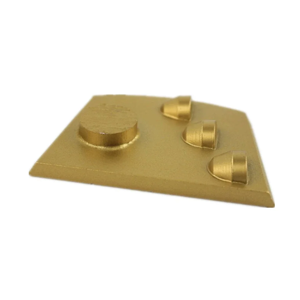12 Uds GBLavina PCD zapatos de molienda almohadillas de diamante con un segmento redondo y tres cola de milano para eliminación de recubrimiento epoxi