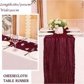 8 best sales Cheesecloth table runner - №6