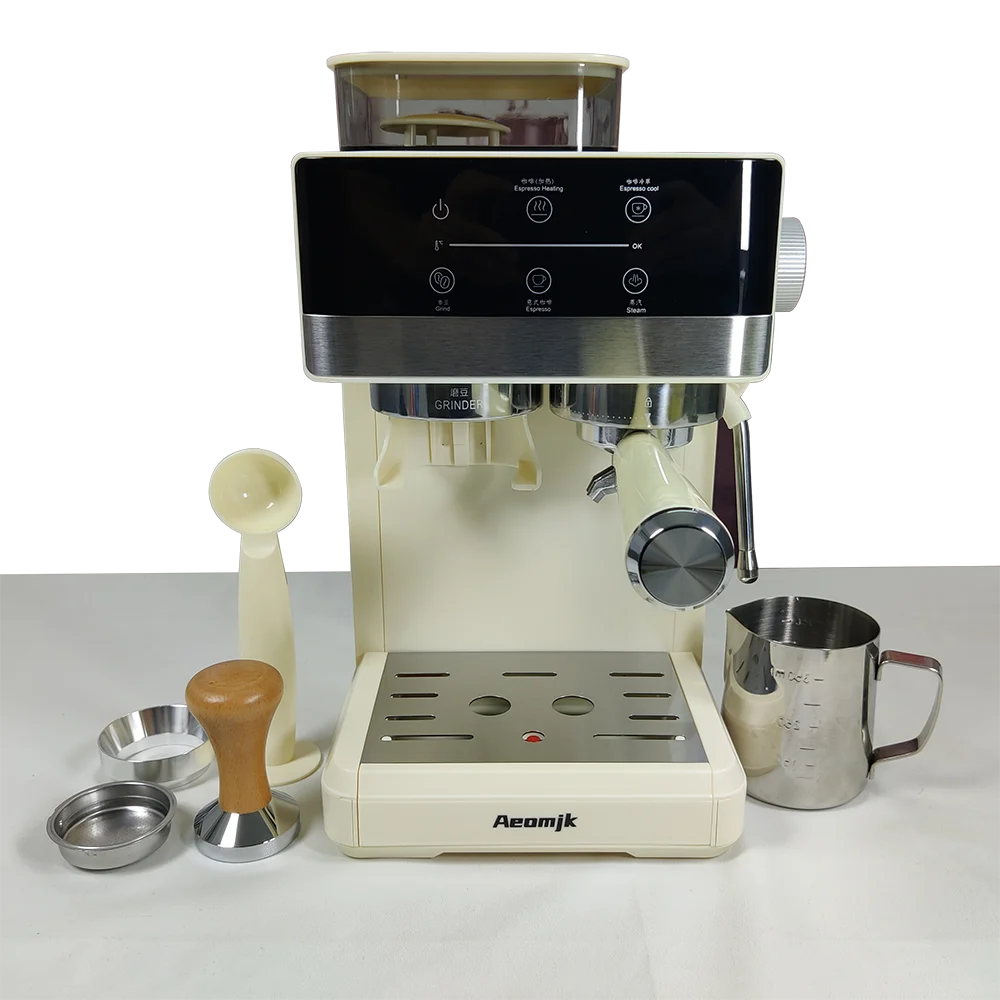 Molinillo de café inteligente automático para el hogar y la Oficina, máquina de café expreso para capuchino, Kahve, Makinesi