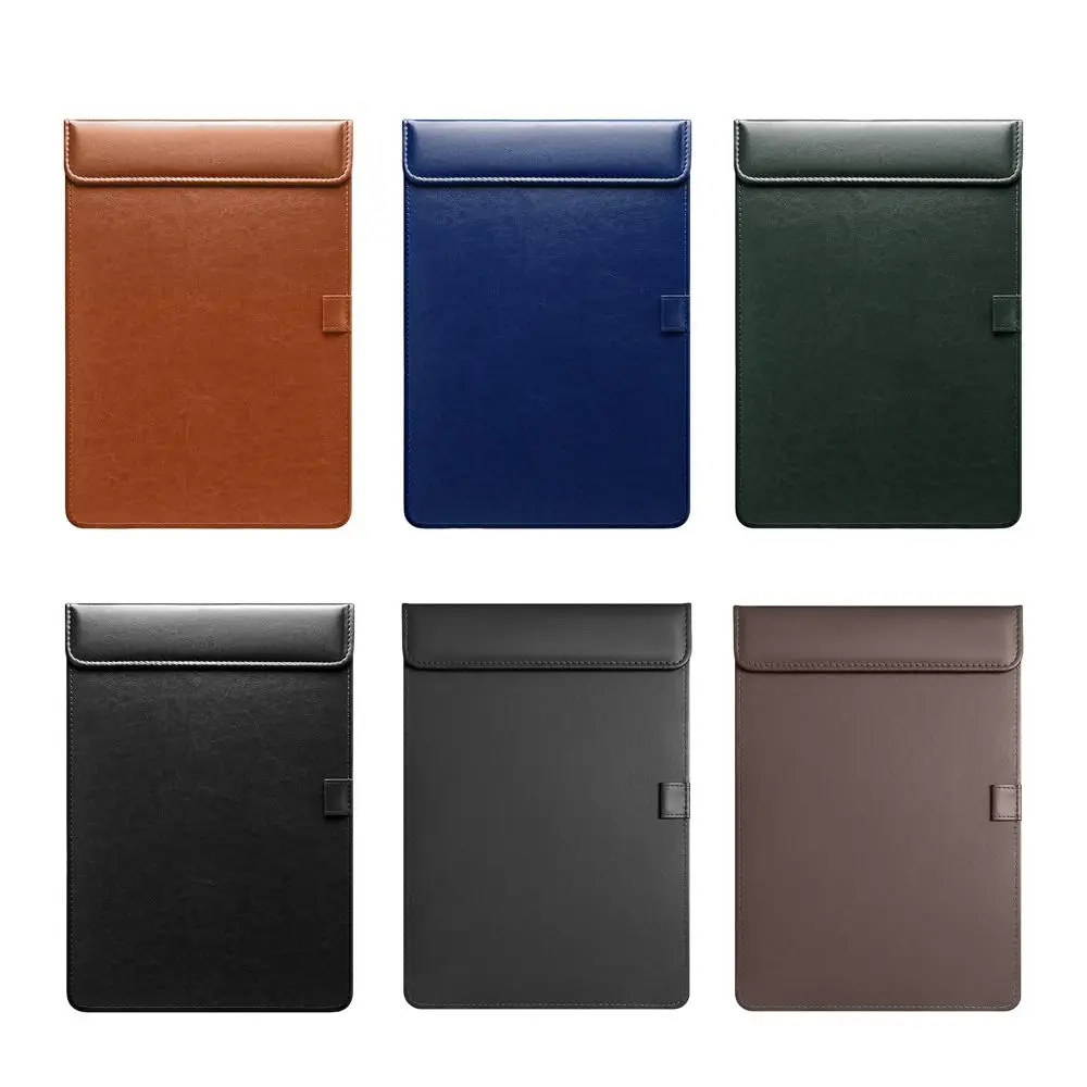 prancheta-portatil-de-couro-pu-com-suporte-para-caneta-absorcao-magnetica-pasta-para-menu-bloco-de-assinatura-para-estudantes