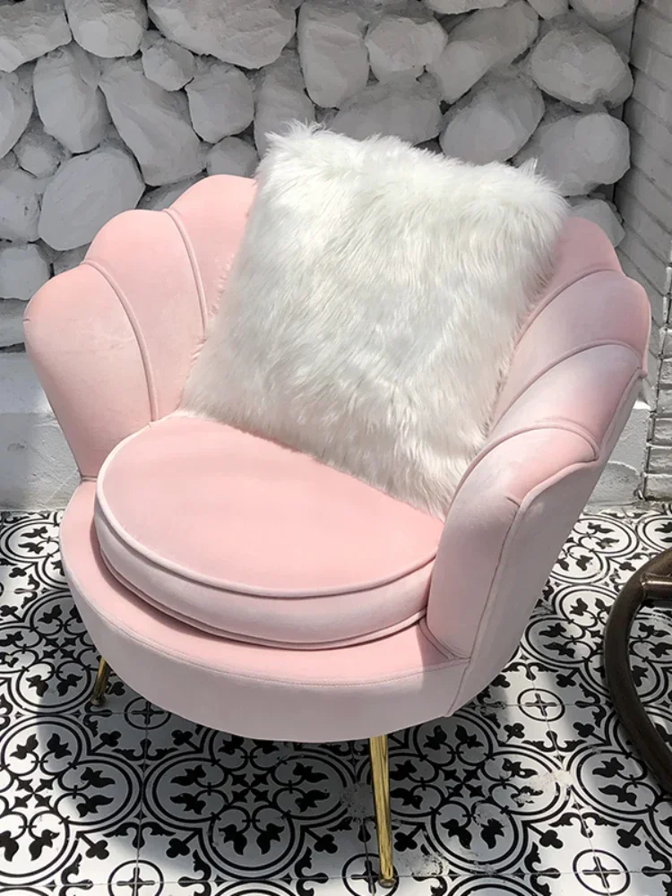 Advanced Nordic single sofa chair, modern armchair, living room furniture, balcony, home backrest, leisure chair