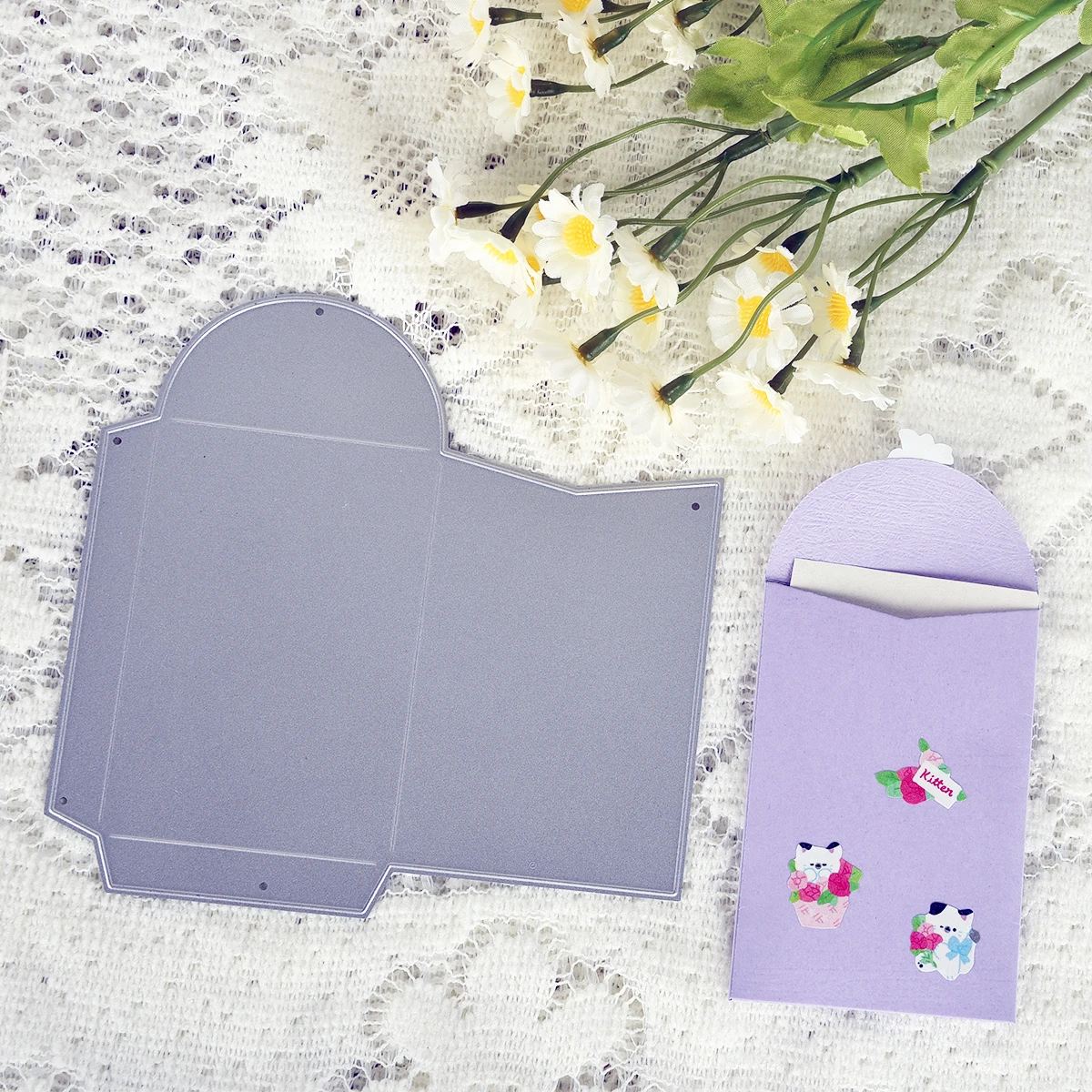 Love Pregnant Woman Greeting Card Tag Envelope Candy Style Pckaging Birdie Handbag Metal Cutting Dies for Scrapbooking DIY