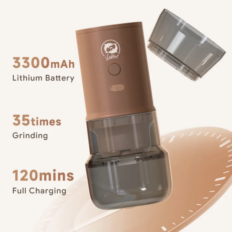 Electric Coffee Grinder Professional SUS 420 Stainless Steel Grinding Core TYPE-C USB Charge Coffee Beans/Grains Mill Grinder