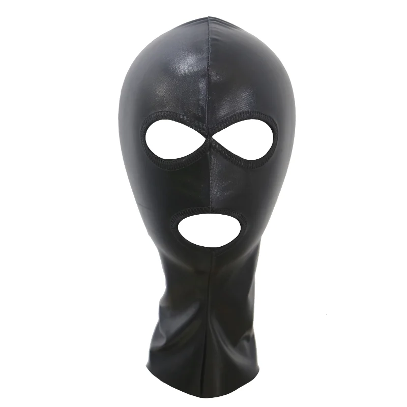 Women Men Latex Cosplay Face Mask Unisex Open Eyes and Mouth Breathable Headgear For Halloween Sexy Party Costumes Accessories