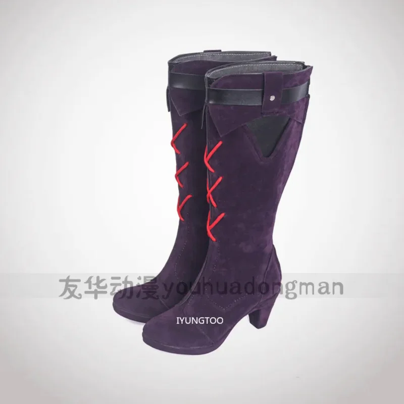 Yae Sakura Honkai Impact 3e Cosplay Schoenen Komisch Anime Spel Cos Lange Laarzen Cosplay Kostuum Prop Schoenen Voor Con Halloween Party