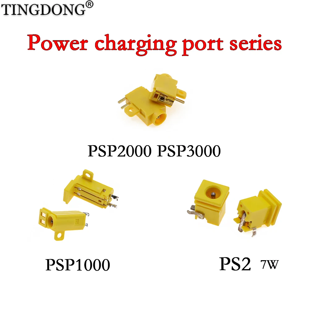 

PSP1000 2000 3000 PS2 Replacement Power Charger Port Socket Charging Jack Connector for PSP Console Repair