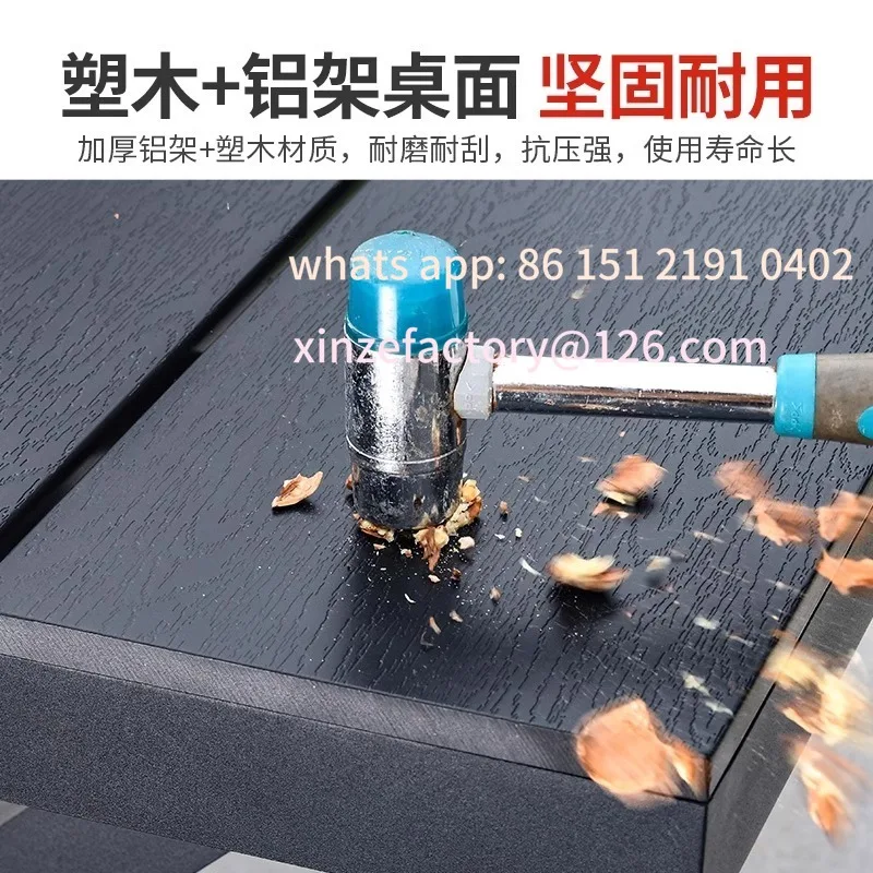 

Customizable zewnątrz dziedziniec wypoczynek plastikowa drewniana willa na świeżym powietrzu taras ogród na ś