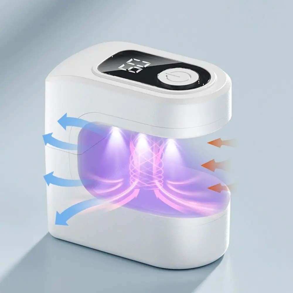 Quick Drying Mini Nail Dryer Light Single Finger Efficient Curing LED Nail Lamp 30/60s Timer Portable USB Nail Dryer Machine