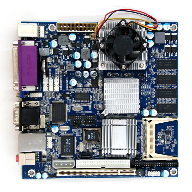 I ntel industri x86 motherboard mini itx 855 chip mendukung CPU Pentium/Celeron M