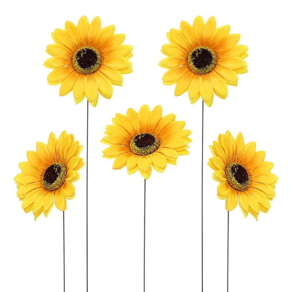 

As Shown Plant Picks Compact Sunflower Garden Decorations Easy Installation Enhancing The Overall Aesthetic Appeal