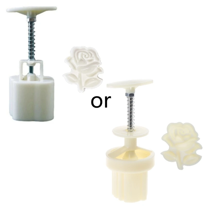 50G Chất Liệu Nhựa Khuôn Bánh Trung Thu Hình Hoa Hồng Bánh Trung Thu Tem Khuôn Làm Bánh Trung Thu Cho Trung Thu Nướng Bánh Trung