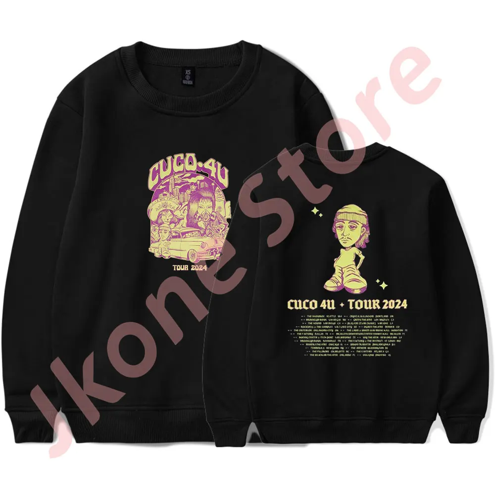 

Cuco 2024 4U Album Tour Merch Crewneck Sweatshirts Winter Women Men Fashion Casual HipHop Long Sleeve T-Shirts