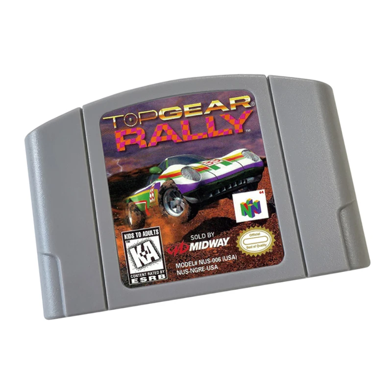 

N64 games Cartridge-Top Gear Rally 64 NTSC Version Retro Games reconstructed