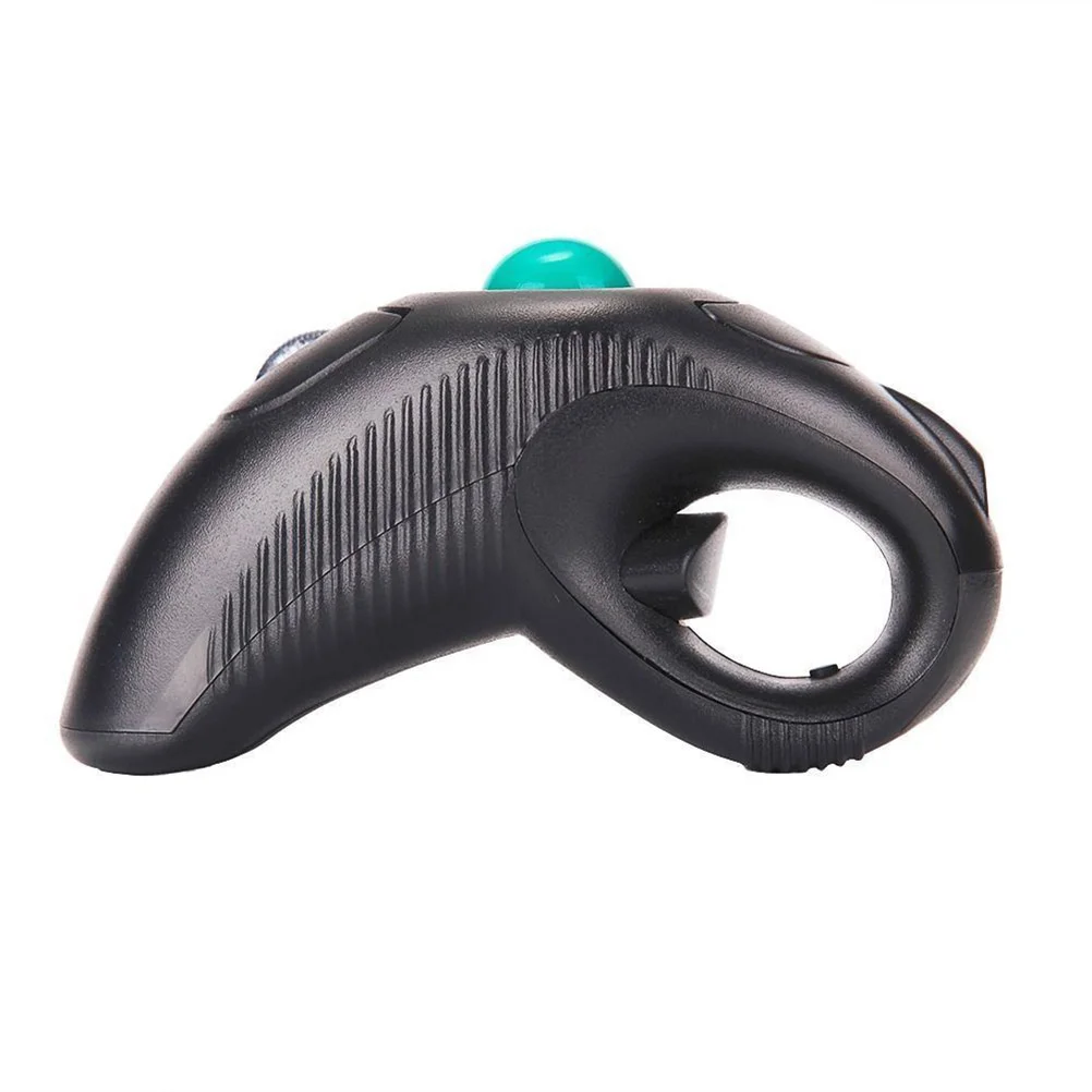 Imagem -03 - Mouse de ar sem Fio com Porta Usb Thumb Controlado Handheld Trackball Mouse Preto 24g