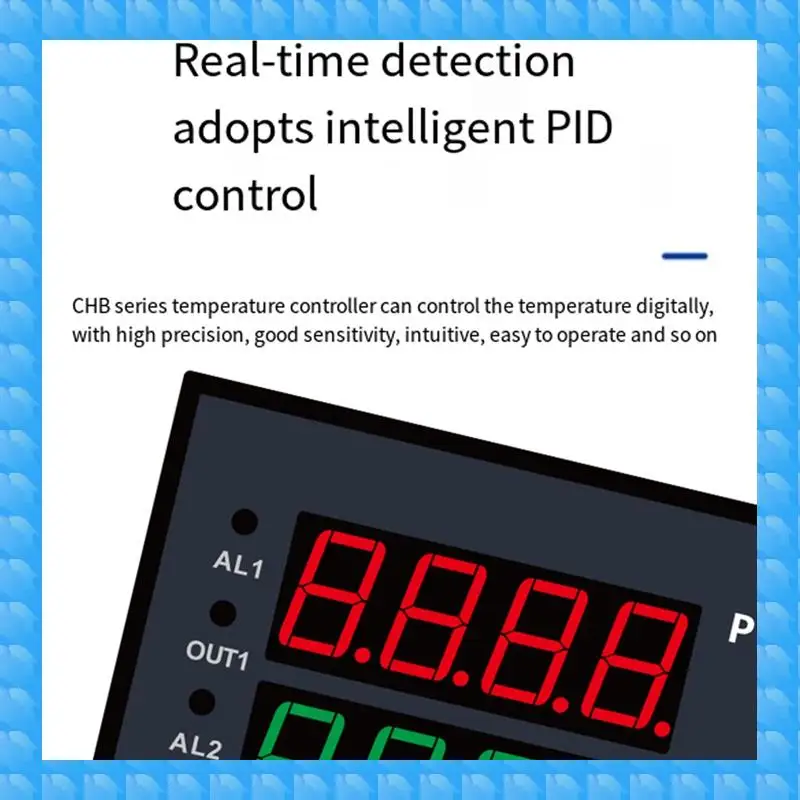 ETRT Dual Output SSR+Relay CHB702 Thermostat Digital Display Intelligent Universal Input Temperature Controller 220V