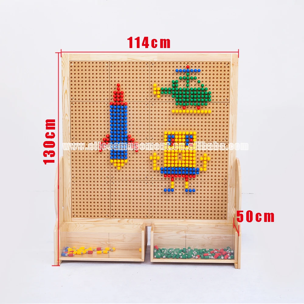 

Interesting children's toy cabinet with building blocks school furniture