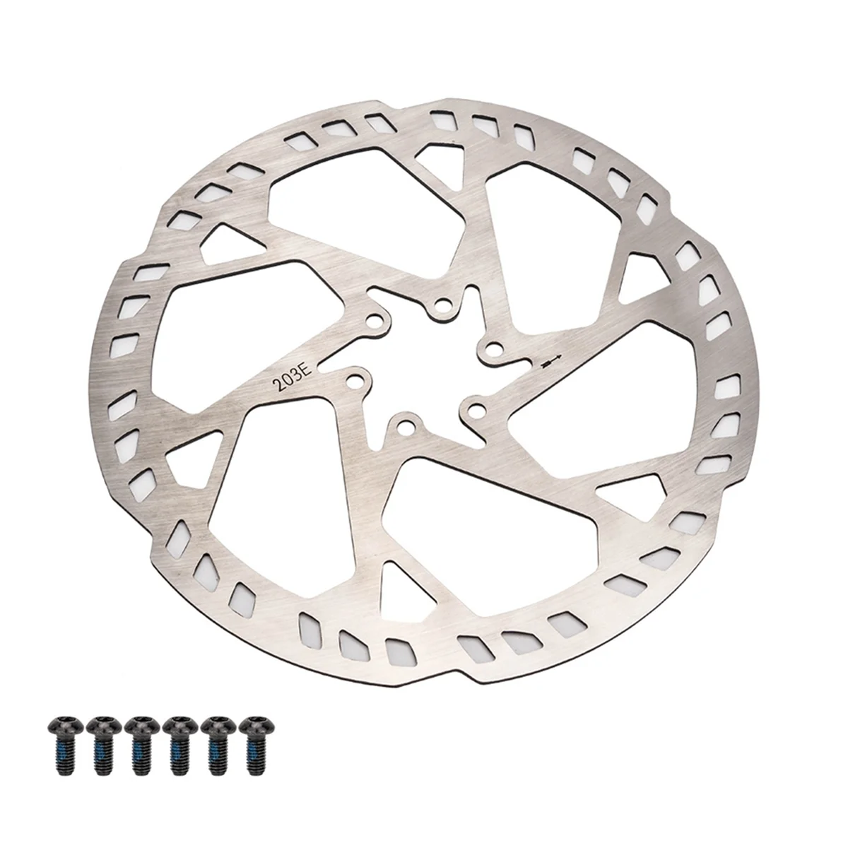 Bicycle Brake Rotor 203mm Stainless Steel Hydraulic Brake Rotor Road Bike