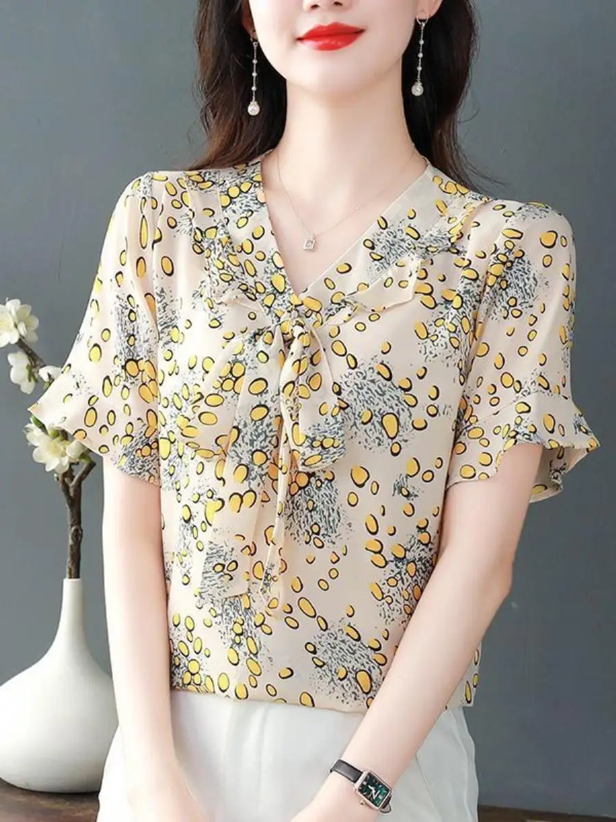 conjunto-feminino-de-verao-2026-blusa-de-chiffon-estampada-floral-com-decote-v-manga-curta-elegante-e-ampla-conjunto-de-t