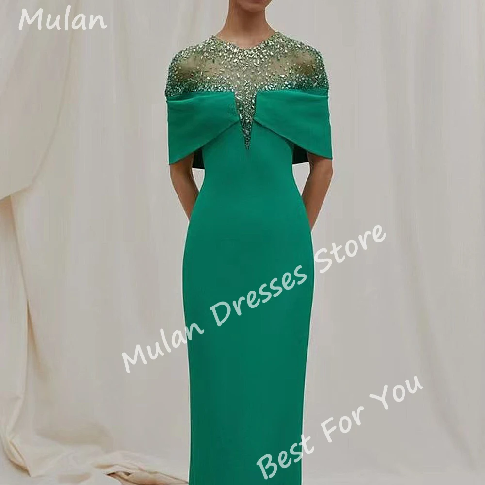 Elegant Beads Long Evening Dresses for Women Luxury Floor-Length Mermaid Special Events Prom Party Dress Wedding Gala Maxi 2024