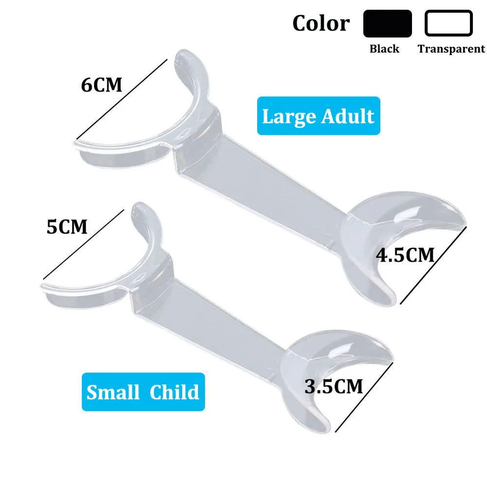 Dental T-Shape Intraoral Cheek Lip Retractor Intraoral Opener Double End Retractor 4Size for Children/adults Dental Consumables