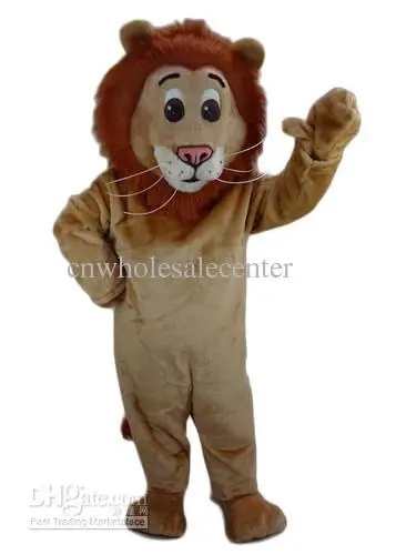 New Adult Hot Sale Foam Lion Nice Brown Fancy Cartoon Mascot Costume Plush Christmas Fancy Dress Halloween Mascot Costume