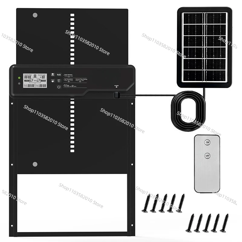 Candy Plate Door Anti-pinch Chicken Waterproof Chicken Coop Door Light Sensing Timing Remote Control Chicken Coop Door