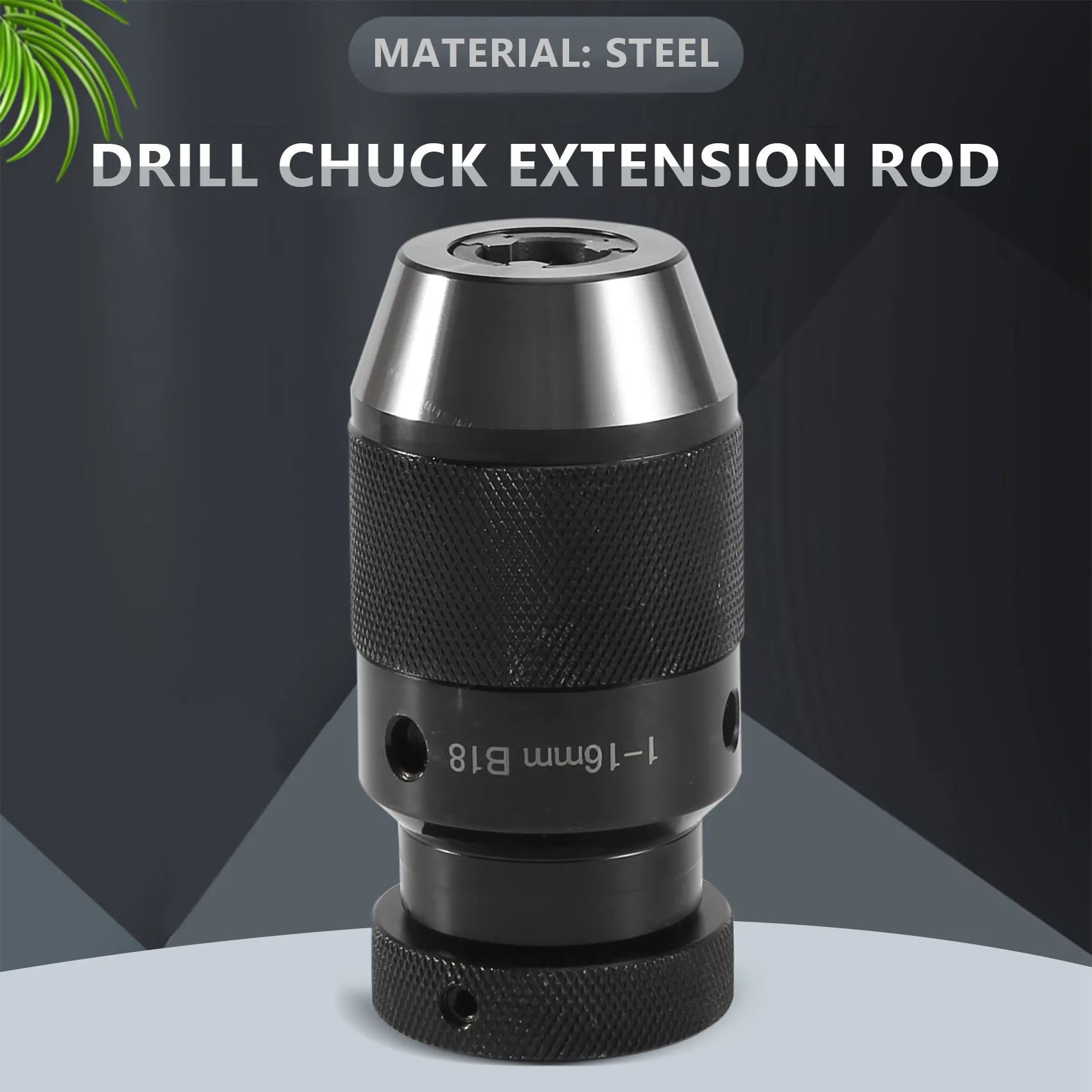 

Keyless Drill Chuck 1-16Mm B18 + MT3 M12 DIN228A Morse Taper Arbor-A78G