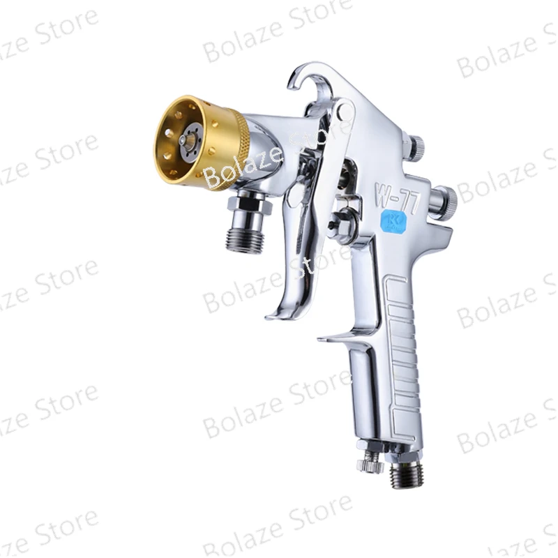 W-77 Large-diameter Colorful Spray Gun Latex Paint Water-in-water Paint Imitation Marble 6-hole Spray Gun