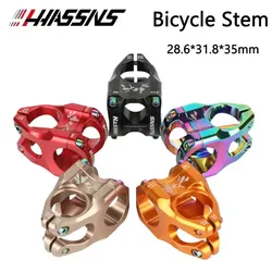 HASSNS HA35  aluminum alloy Mountain Bike Power Stem 35mm Rod Handlebar Length Table Adjustable Stem Riser 31 8 Cycling