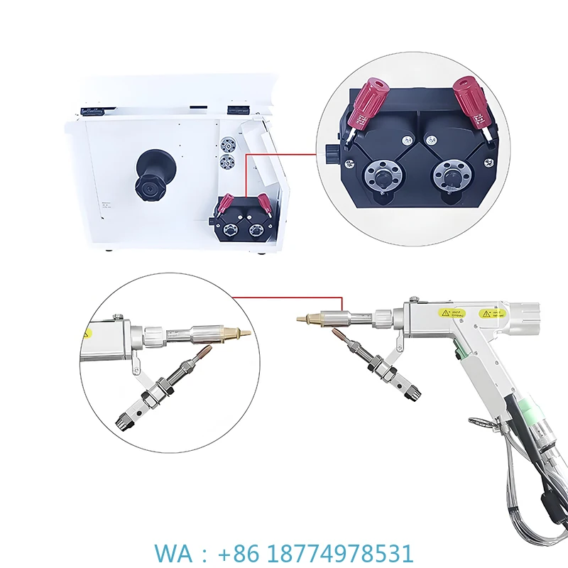 

Machine with Cleaning Head Wire Feeder 1064nm Wavelength for Welding BW101-GS Welding System New Condition Fiber Metal