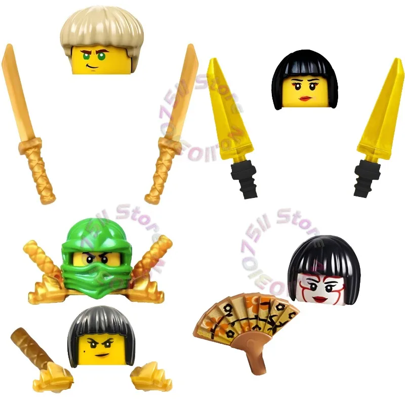 Аниме Dragons Ninja Cartoon TV Sora Krux Acronix Masters Rising Morro Jay Kai Zane Nya Riyu Игрушечные строительные блоки для детей Подарки