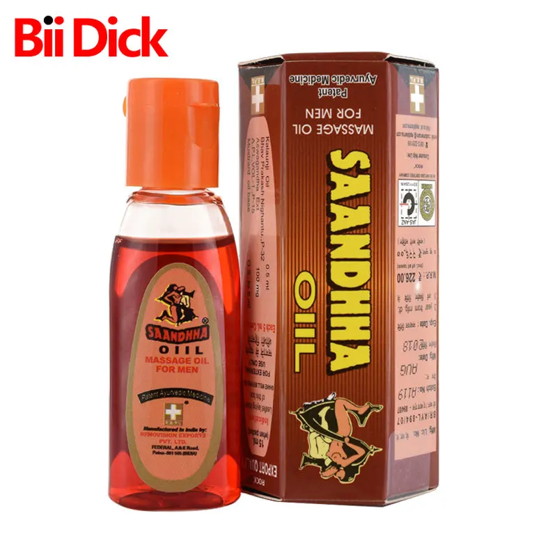 1Pc Saandhha Oil Indian God Lotion Men Enlarge Cock Cream Erection Spray Big Dick Enlargement Massage Gel Increase Growth 15ML