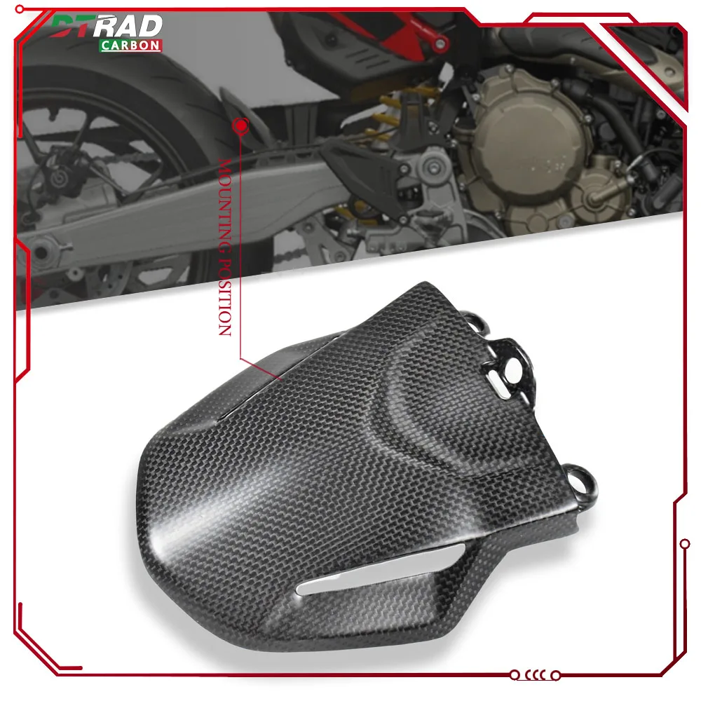 For Hypermotard 698 MONO RVE 2024 2025 Carbon Fiber Rear Fender Mudguar Accessories Mudguard Cover Fairing Kit Motorcycle Parts