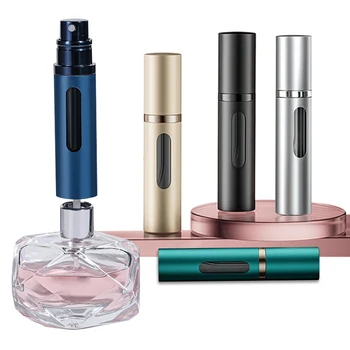 5/8ml 미니 여행 리필 형 향수 유리 병 스프레이 향기 펌프 휴대용 빈 화장품 용기 스프레이 분무기 병