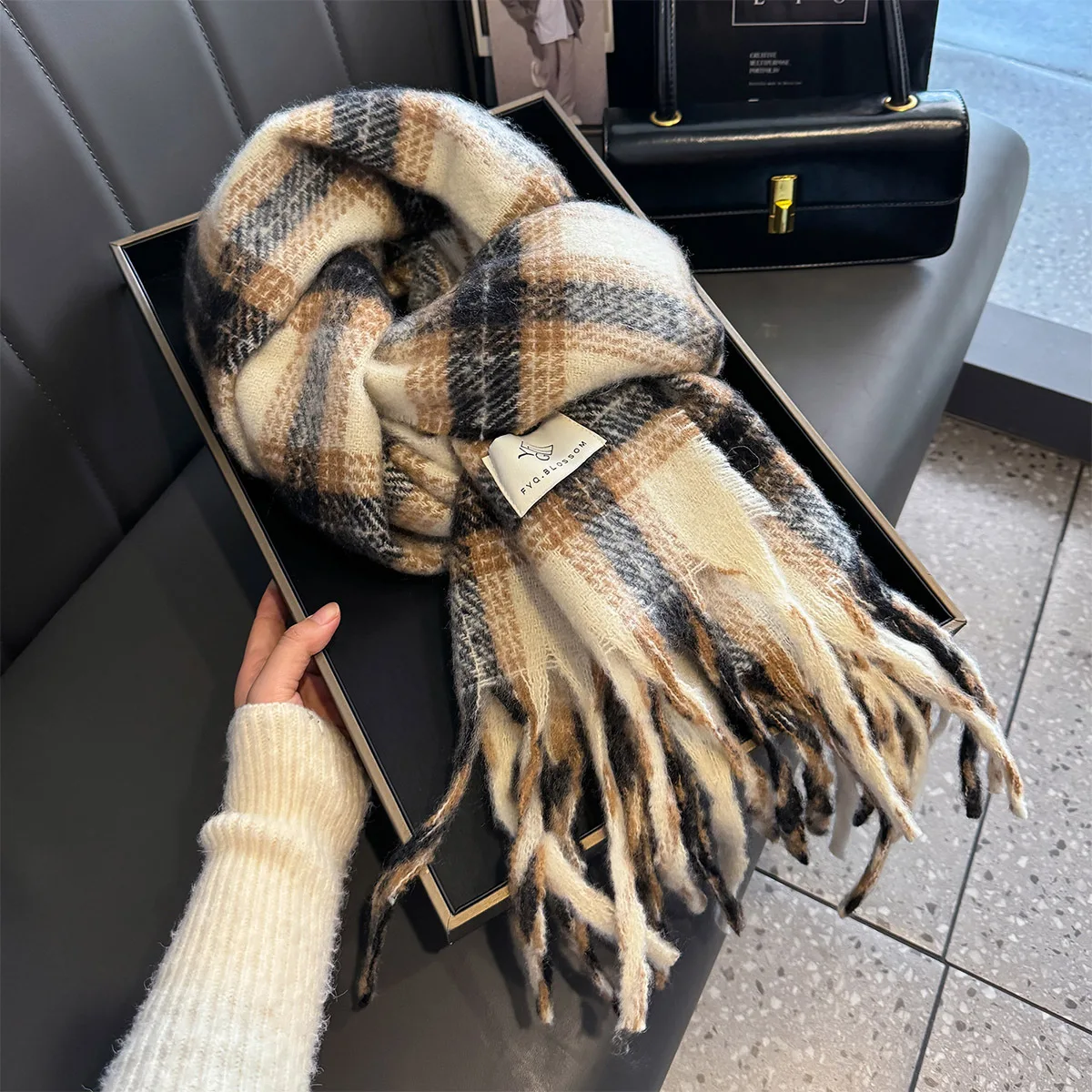 thiened-cachecol-de-inverno-feminino-xadrez-ne-protecao-calor-coreano-sle-longo-retangulo-fibra-de-poliester-ne-cachecol-mais-quente