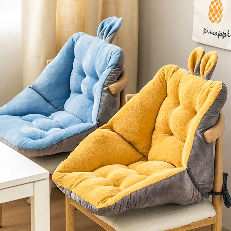 Comfort Semi-Enclosed Seat Cushion for Armchair Office Chair Dinning Desk Sofa Seats Backrest Home Bedroom Floor Seat Pad Decor