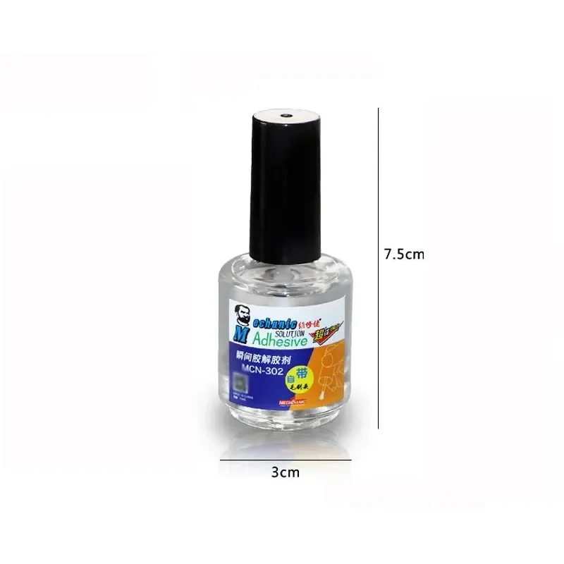 Newest MECHANIC MCN-302 20ML Strong Instant Glue Remover Liquid Tools for PCB IC /UV Glue /502 /phone Repair/clean Stains