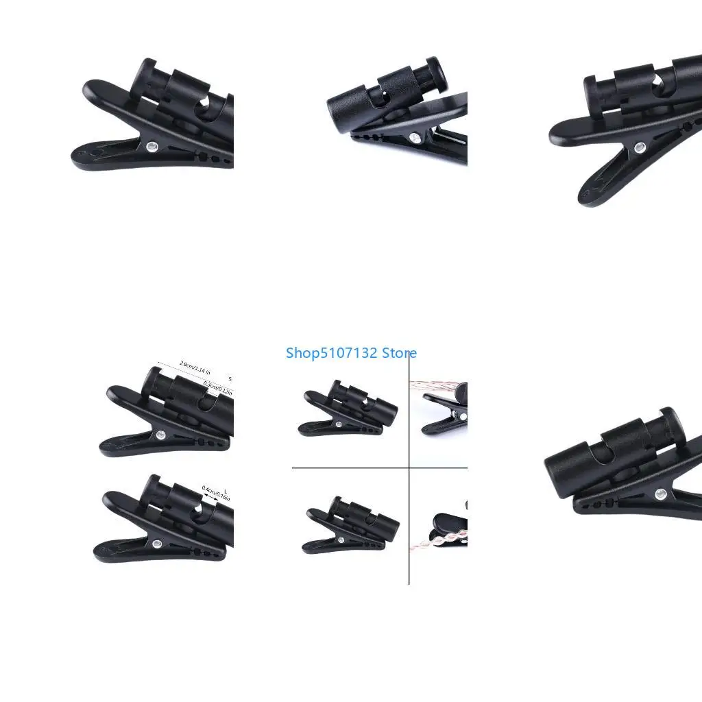87HD 360 Degree Rotating Earbud Cable Clip Gaming Headset Headphone Wire Line Clamp