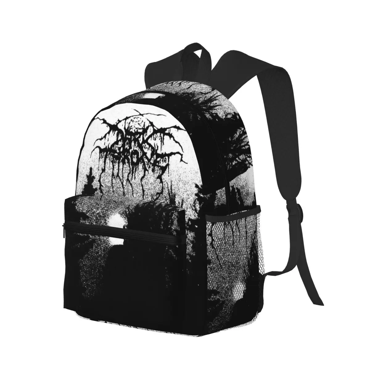 Darkthrones Transilvanians Hunger Norwegian Black Metal Band Student Backpack School Bag Daypack for Bookbag Shoulder Bags