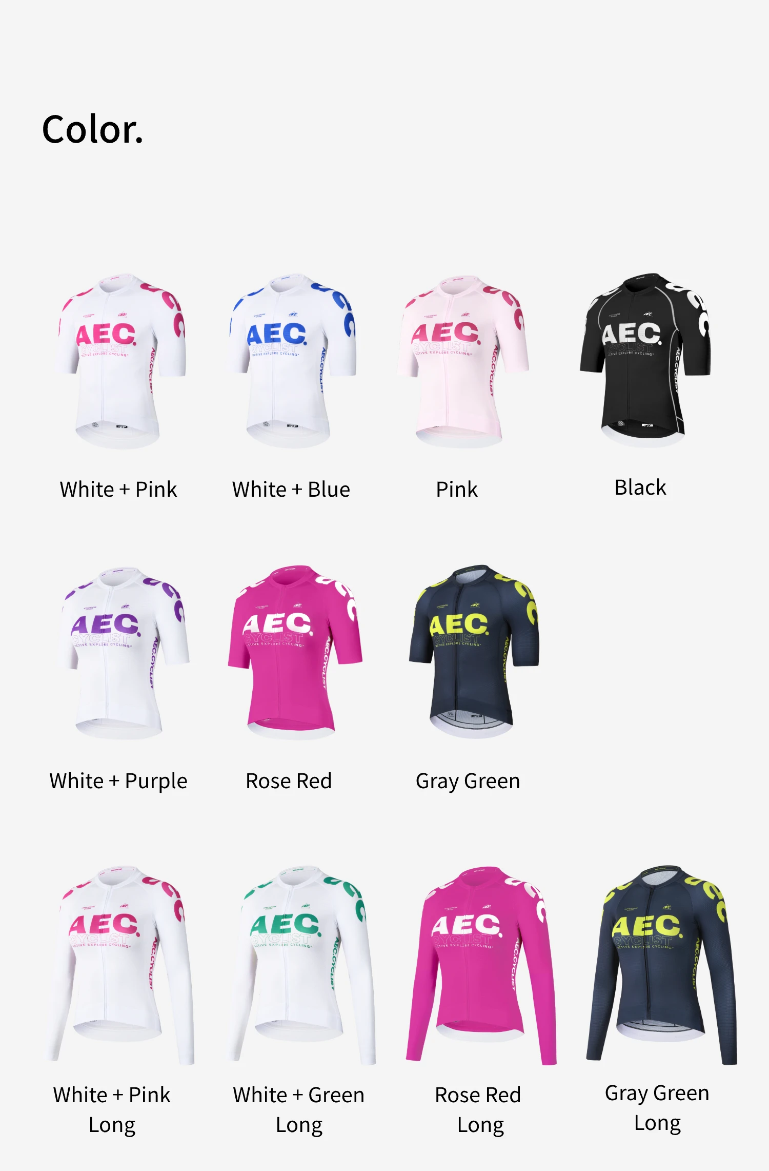 AEC Damen Langarm-Radtrikot Schnelltrocknend Herren Kurzarm-Fahrradoberteil Sommer Atmungsaktive MTB-Bekleidung FengChi Serie – Detail 7