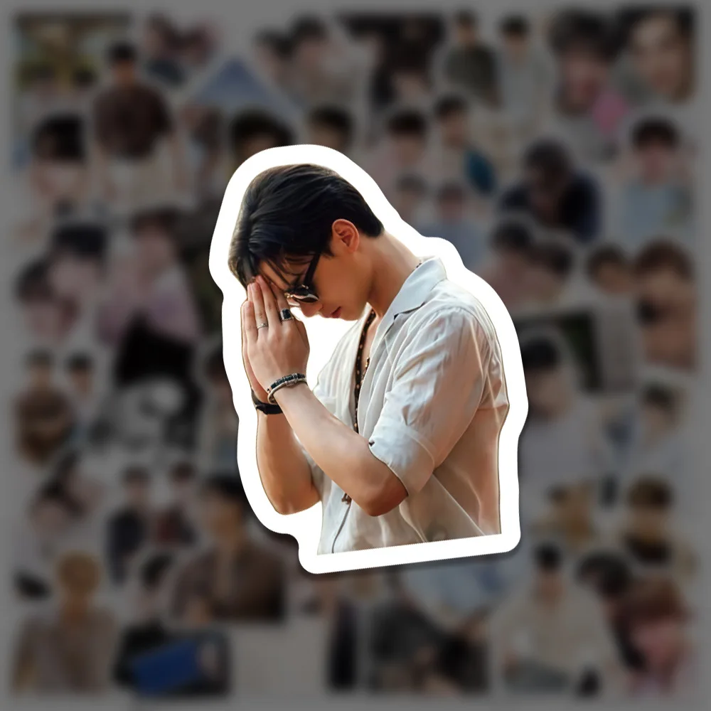 50 SZTUK Tajskich Naklejek CP Kengnamping Kengharit Nampingster TV Khemjira DIY do planera, wodoodporne dekoracje, gadżety z motywem odrodzenia duszy