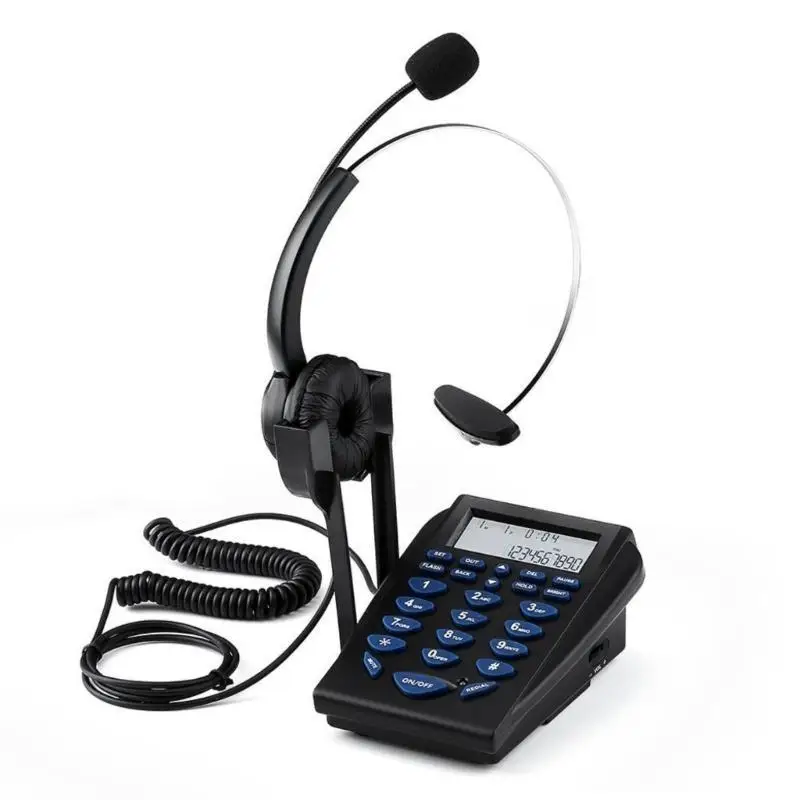 652F Call Centre Headsets Phone with pad and Noise Cancelling for Clear Communication Convenient Operations