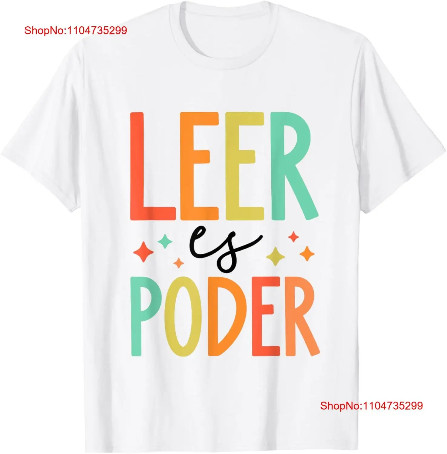 Leer Es Poder profesor de español lectura maestro bilingüe camiseta vintage lavado Unisex estirado transpirable