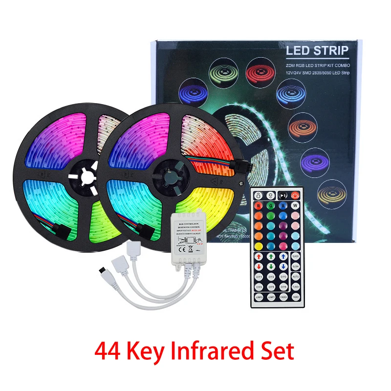 REAQ Free To Cut Light LED Strip Infrared Control Atmosphere Professional Industrial Lighting 5050 RGB Light Bar Commercial