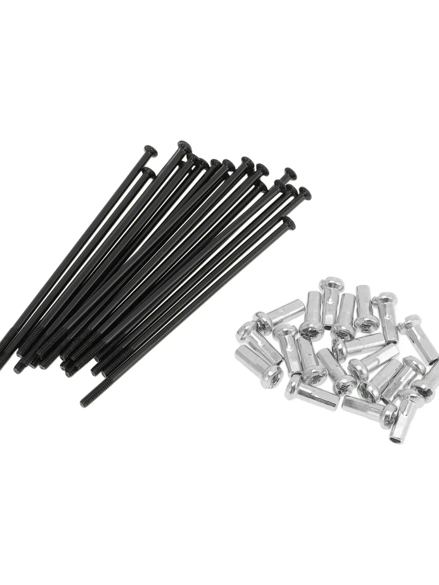AliExpress X Autohaux 20 Set 14G Straight Pull Bicycle Spokes 110mm 114mm 119mm 123mm 127mm 131mm 135mm 139mm 143mm Carbon Steel Black