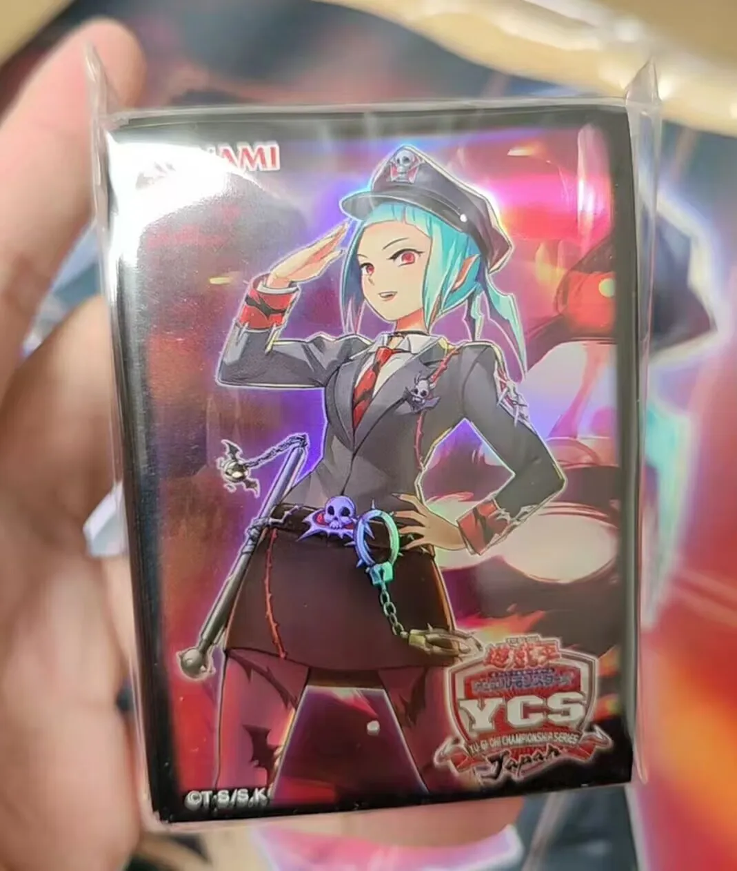 100-pezzi-yugioh-konami-duel-ycs-giappone-beat-cop-dal-sottomondo-collezione-ufficiale-custodia-protettiva-per-carte-sigillate