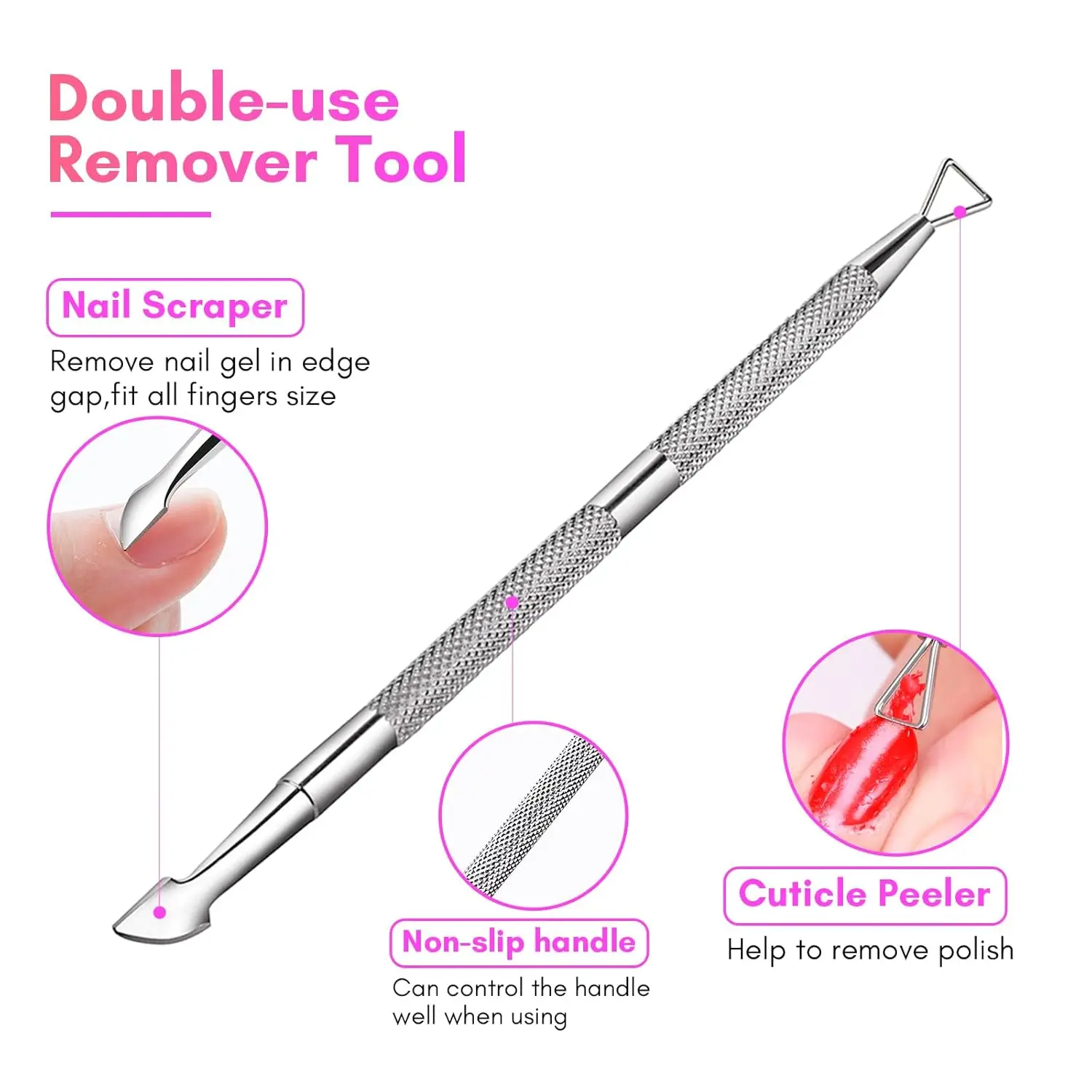 Nagelentfernungs-Klemmenset – Spezialwerkzeug zum Entfernen von Nägeln, inklusive 10 Handklemmen + 10 Fußklemmen + 1 Nagelentfernungsfeile